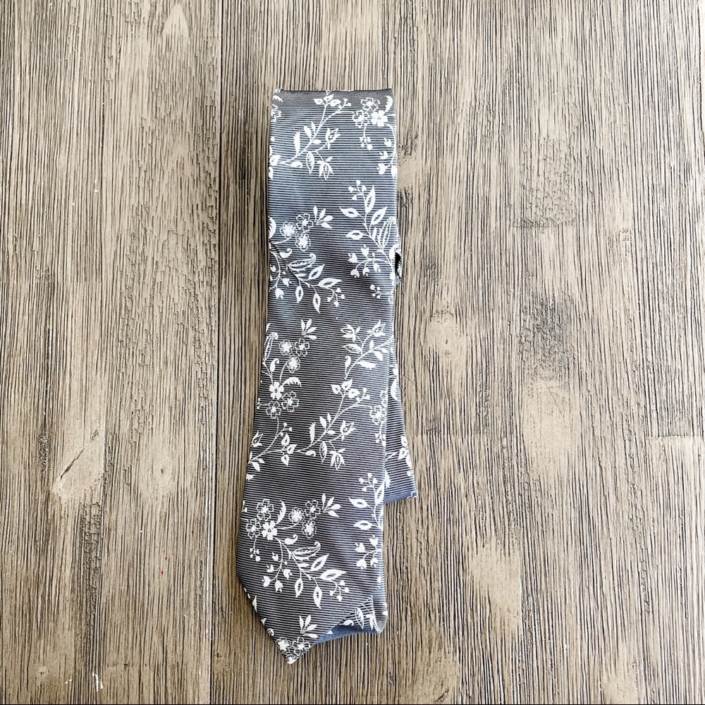 Express Silver Grey Skinny Tie